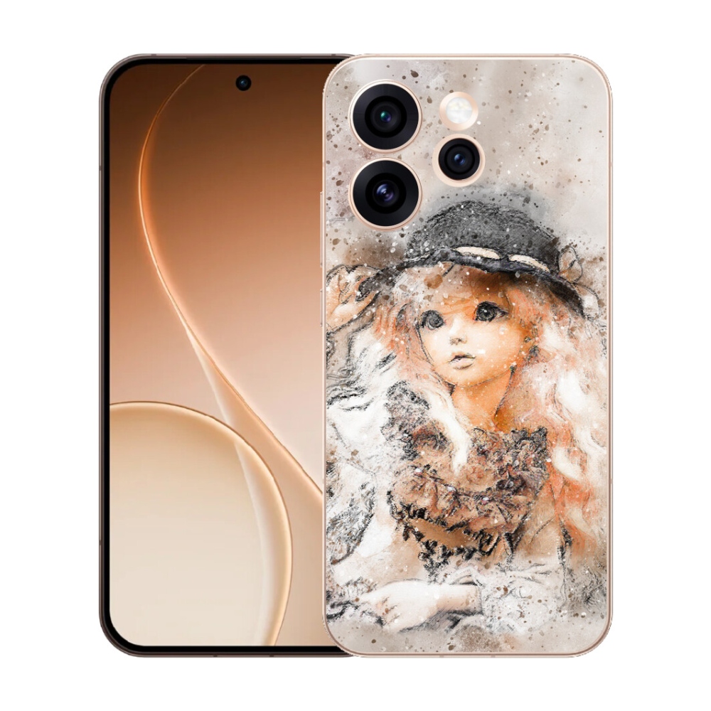 mmCase gél tok az Oppo Reno 15 Pro 5G-hez – kalapos kislány