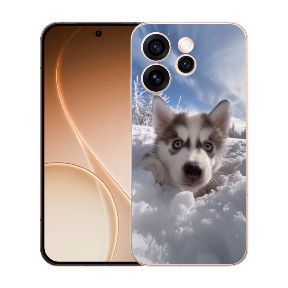 mmCase gél tok az Oppo Reno 15 Pro 5G-hez – husky a hóban