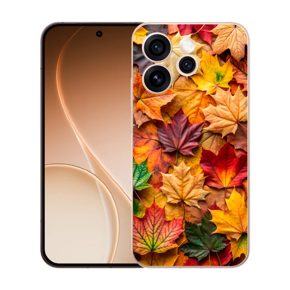 mmCase gél tok az Oppo Reno 15 Pro 5G-hez – juharlevelek 2