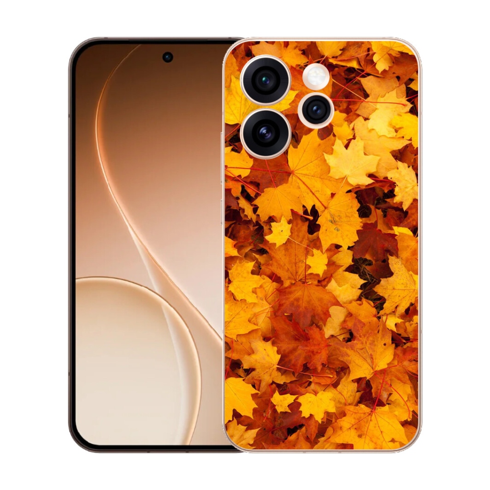 mmCase gél tok az Oppo Reno 15 Pro 5G-hez – juharlevelek