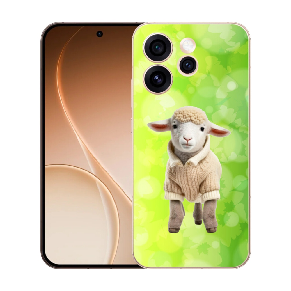 mmCase gél tok az Oppo Reno 15 Pro 5G-hez – pulóveres bárányka