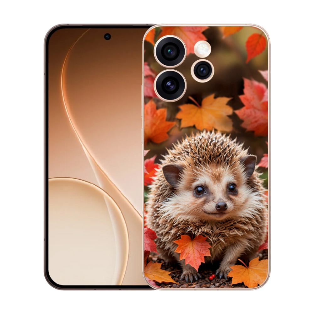 mmCase gél tok az Oppo Reno 15 Pro 5G-hez – sün a levelek között