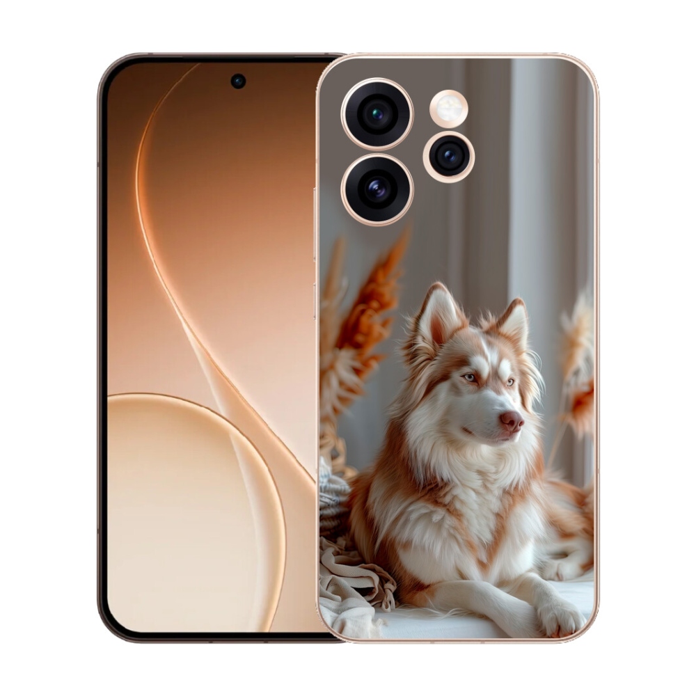 mmCase gél tok az Oppo Reno 15 Pro 5G-hez – nyugodt szibériai husky