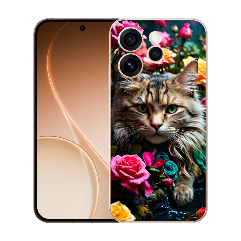mmCase gél tok az Oppo Reno 15 Pro 5G-hez – macskás mintás 2