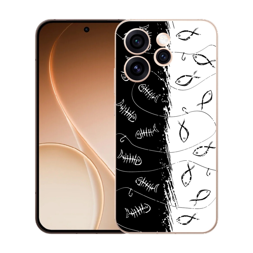 mmCase gél tok az Oppo Reno 15 Pro 5G-hez – csontvázak és halak