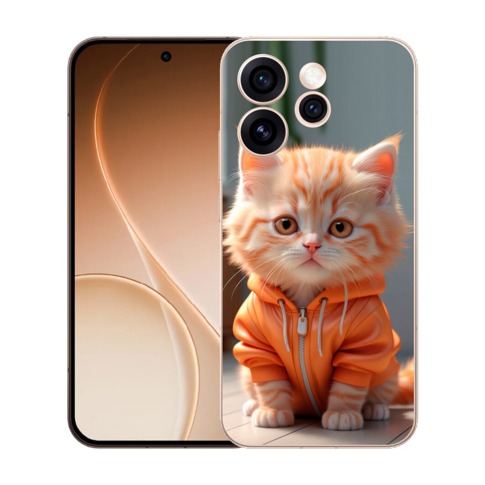 mmCase gél tok az Oppo Reno 15 Pro 5G-hez – pulóveres cica