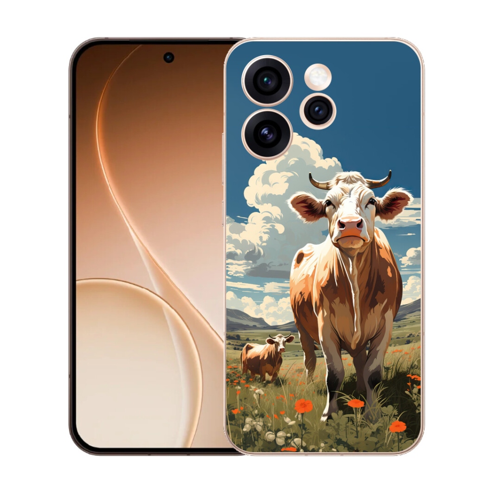 mmCase gél tok az Oppo Reno 15 Pro 5G-hez – tehenek a réten