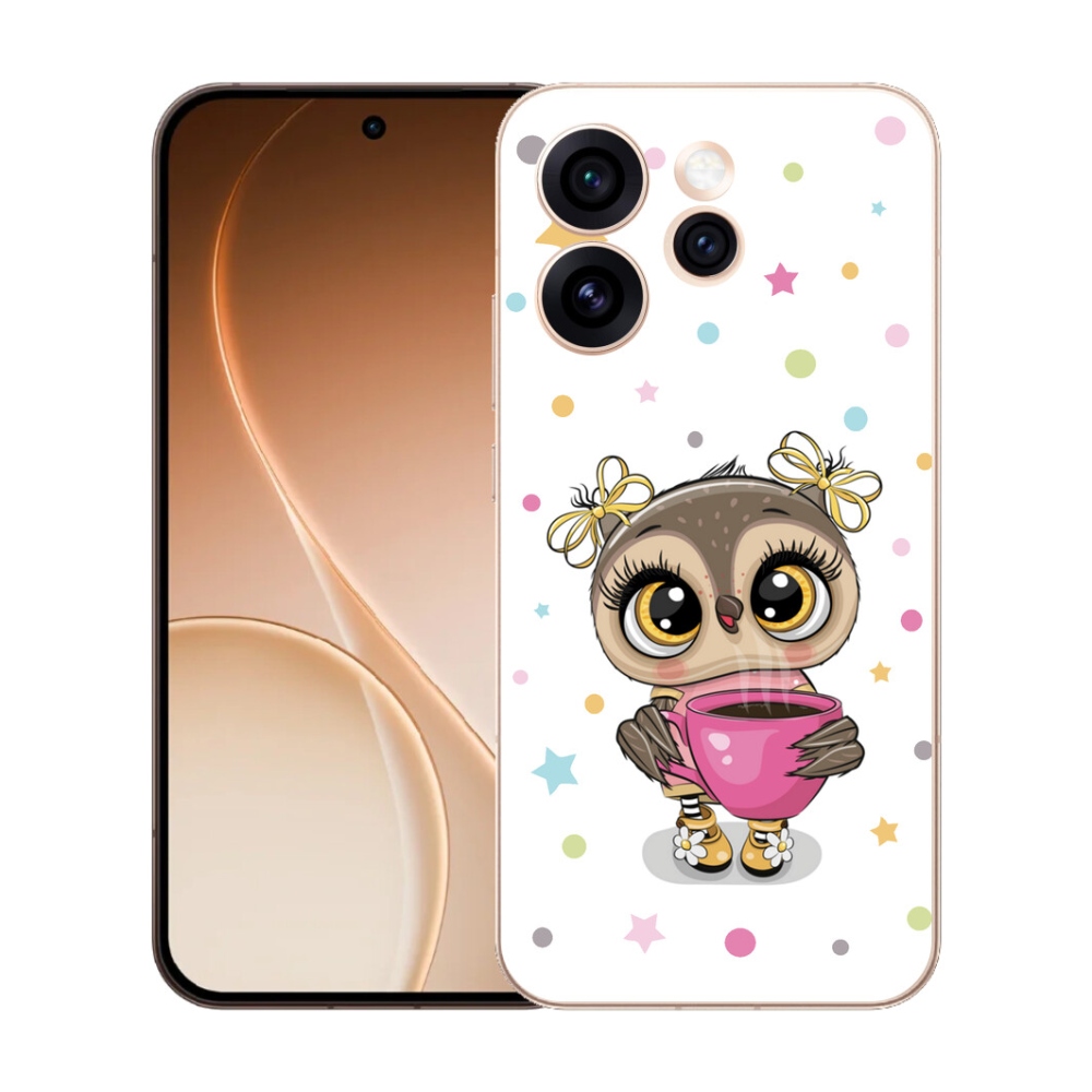 mmCase gél tok az Oppo Reno 15 Pro 5G-hez – rajzolt bagoly