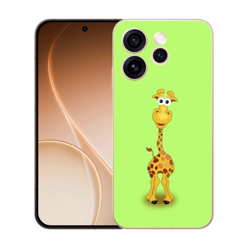 mmCase gél tok az Oppo Reno 15 Pro 5G-hez – rajzolt zsiráf