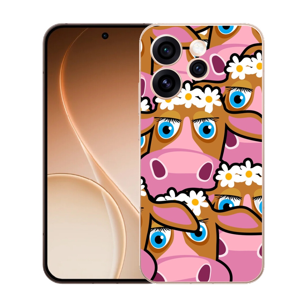 mmCase gél tok az Oppo Reno 15 Pro 5G-hez – rajzolt tehenek