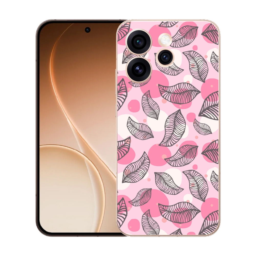 mmCase gél tok az Oppo Reno 15 Pro 5G-hez – rajzolt hulló levelek