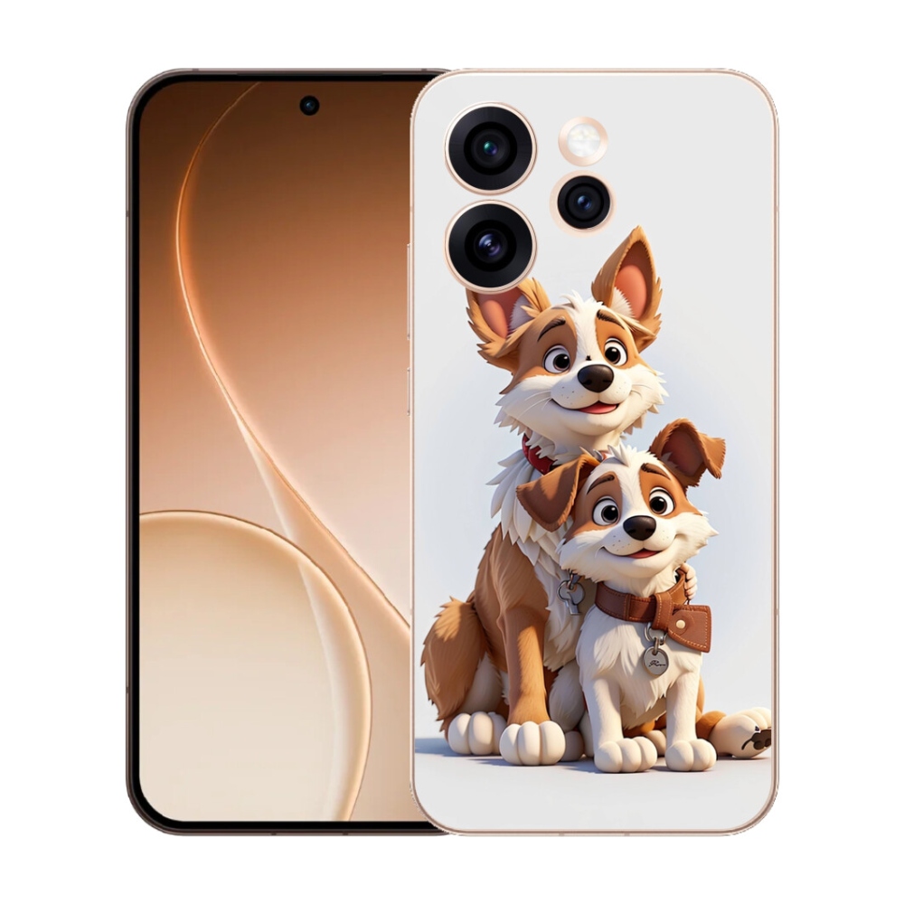 mmCase gél tok az Oppo Reno 15 Pro 5G-hez – kutyás mintával