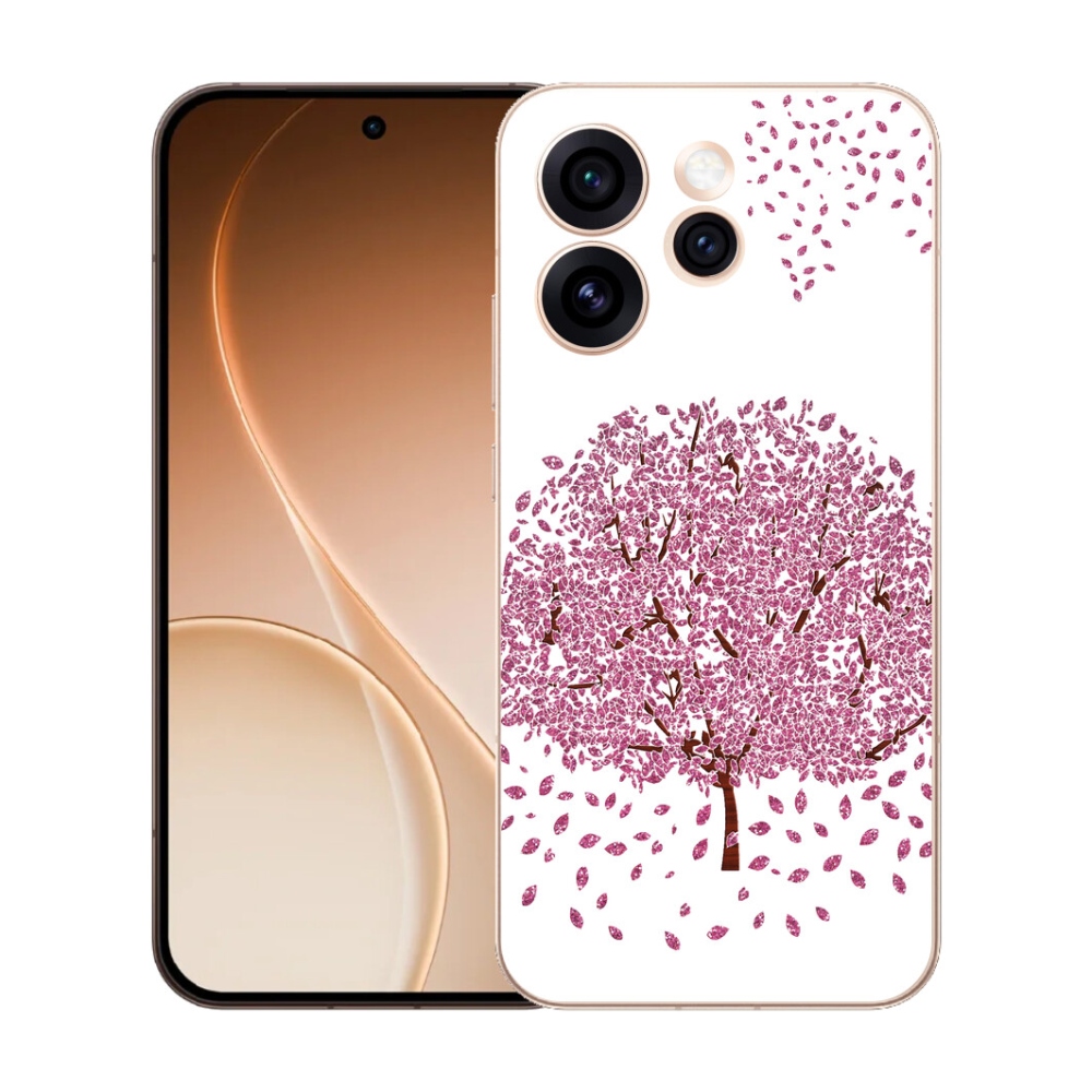 mmCase géltok az Oppo Reno 15 Pro 5G-hez – rajzolt fa levelekkel