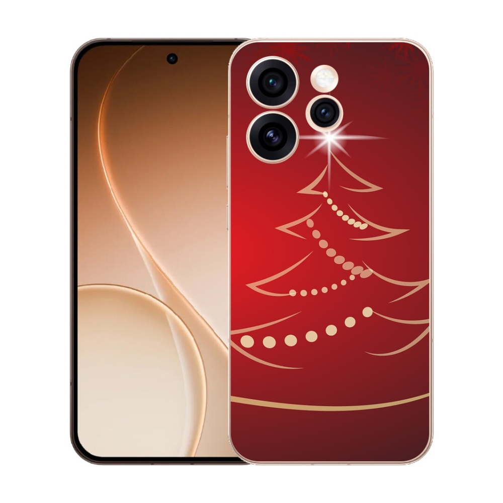 mmCase gél tok az Oppo Reno 15 Pro 5G-hez – rajzolt karácsonyfa