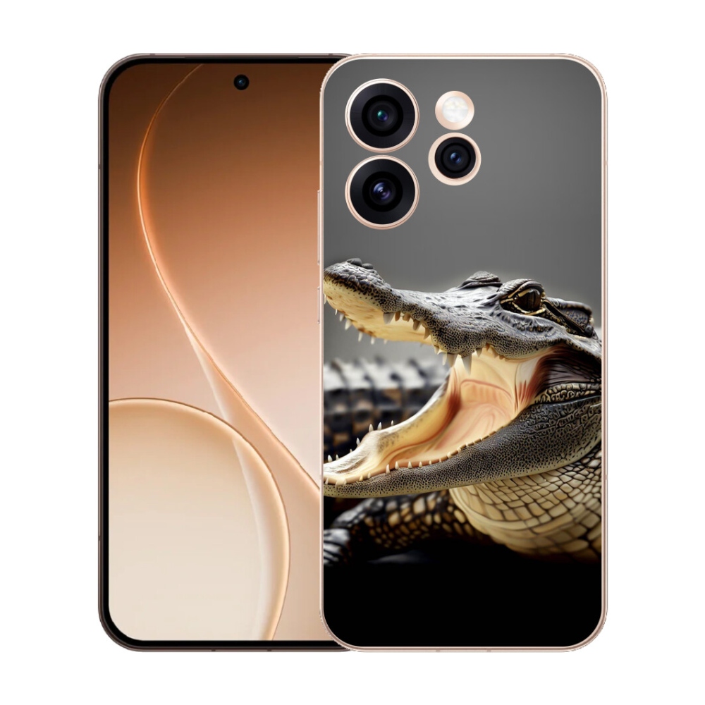mmCase gél tok az Oppo Reno 15 Pro 5G-hez – krokodilminta
