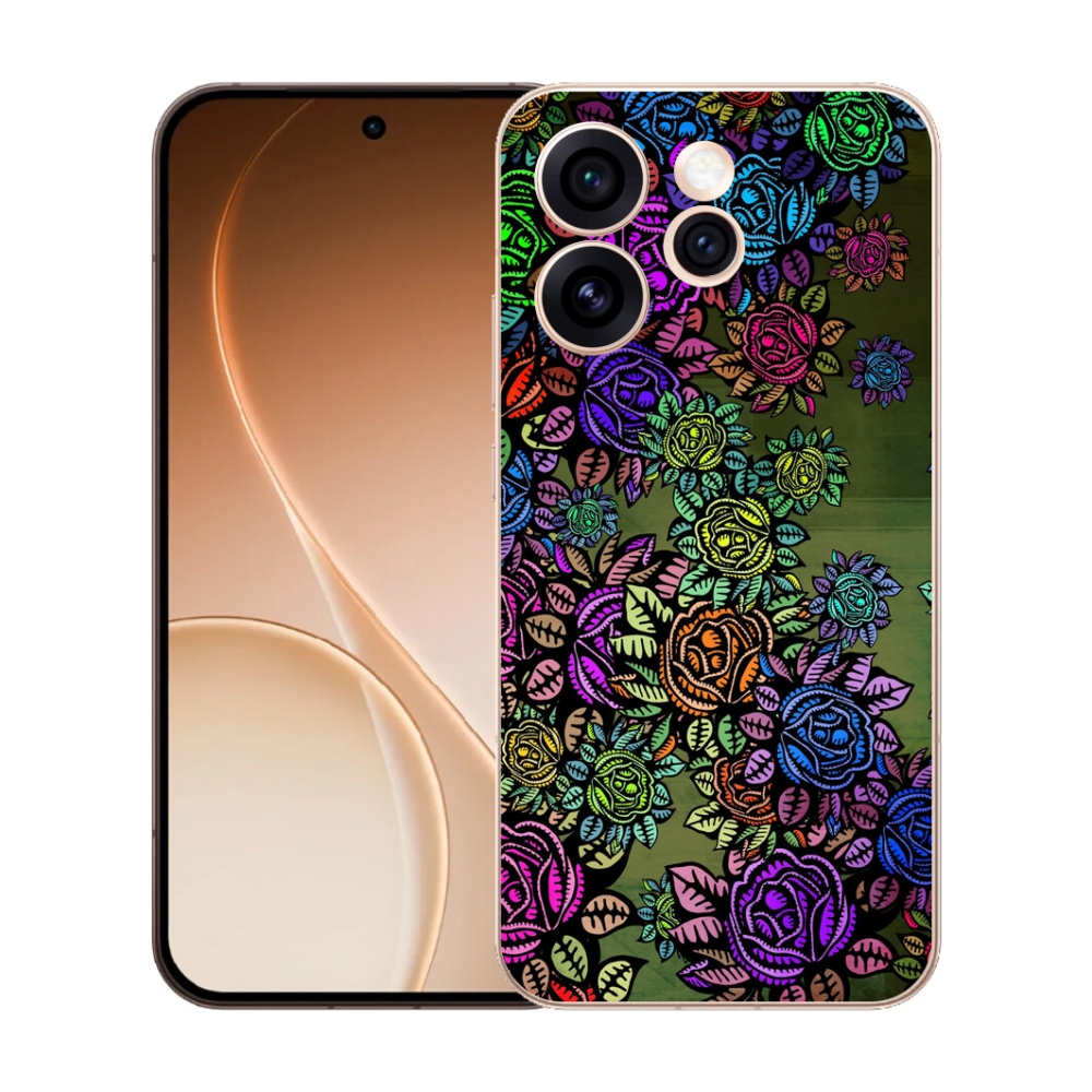 mmCase gél tok az Oppo Reno 15 Pro 5G-hez – virágok 6