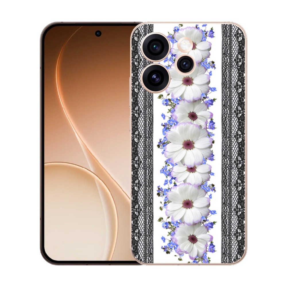 mmCase gél tok az Oppo Reno 15 Pro 5G-hez – virágok 8