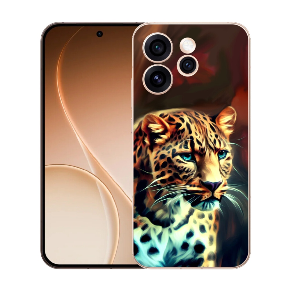 mmCase gél tok az Oppo Reno 15 Pro 5G-hez – leopárdminta