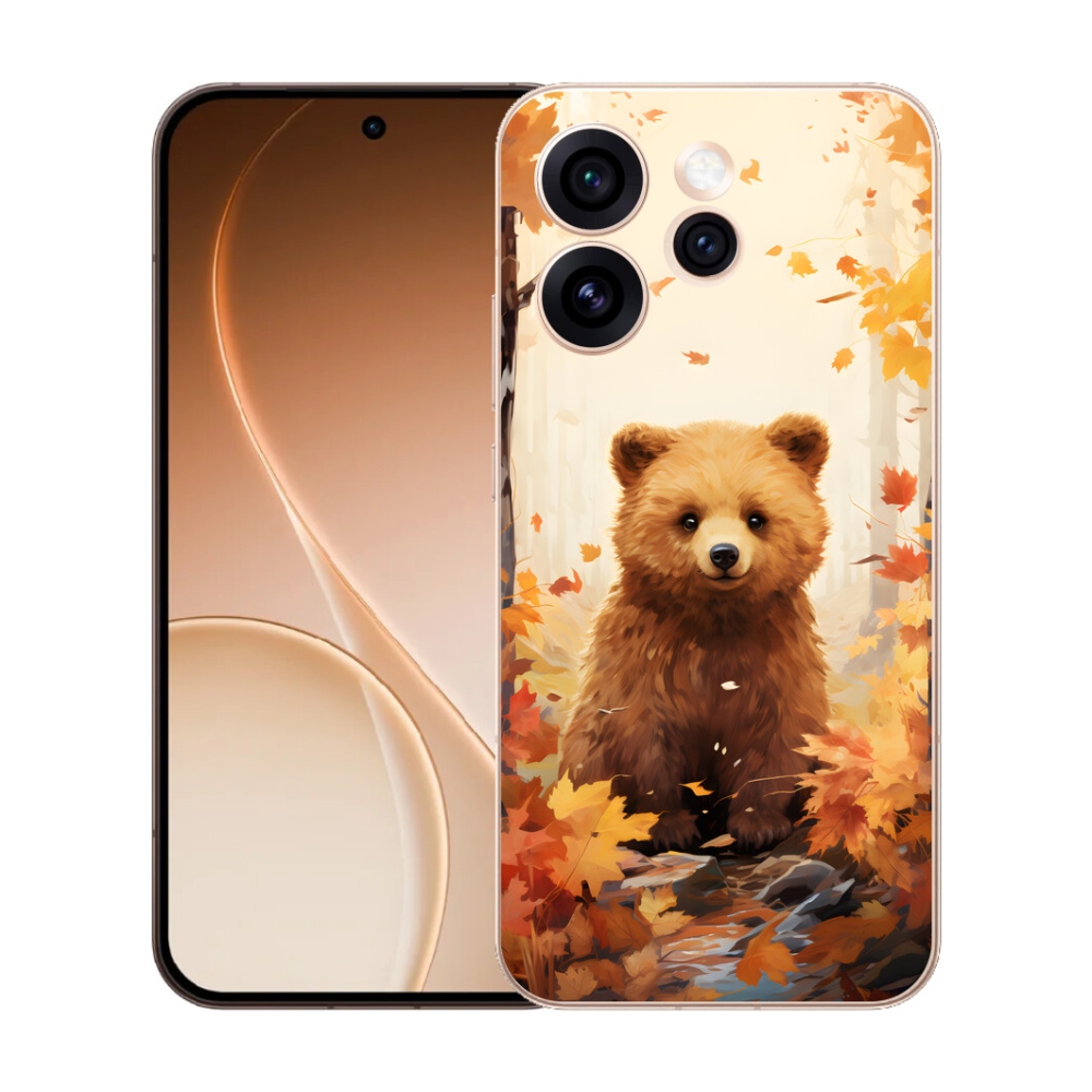 mmCase gél tok az Oppo Reno 15 Pro 5G-hez – medve az erdőben
