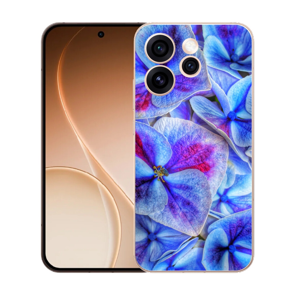 mmCase gél tok az Oppo Reno 15 Pro 5G-hez – kék virágok 1