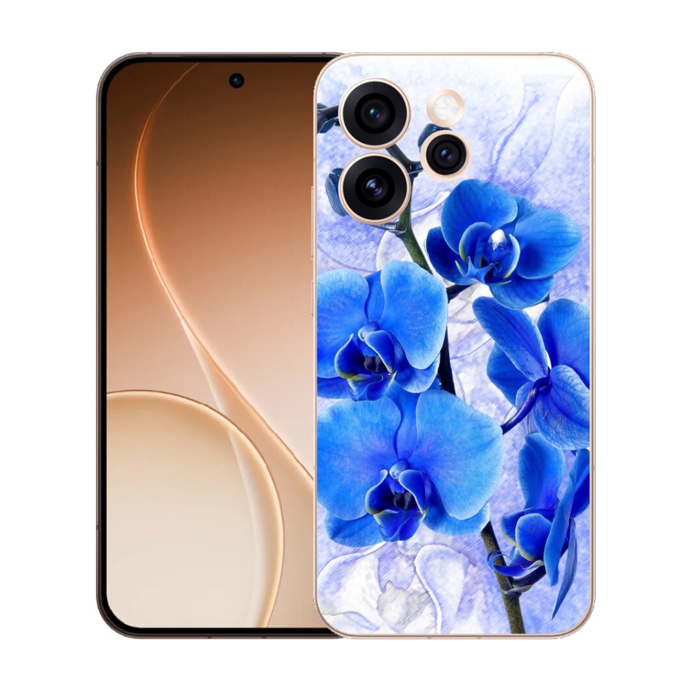 mmCase gél tok az Oppo Reno 15 Pro 5G-hez – kék virágok