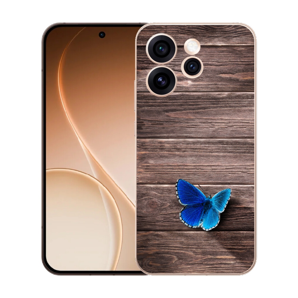 mmCase gél tok az Oppo Reno 15 Pro 5G-hez – kék pillangó 1