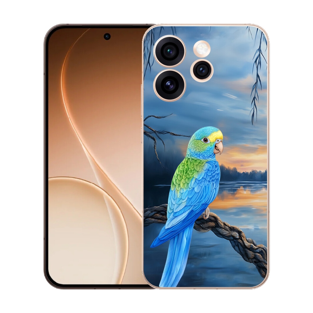 mmCase gél tok az Oppo Reno 15 Pro 5G-hez – kék papagáj