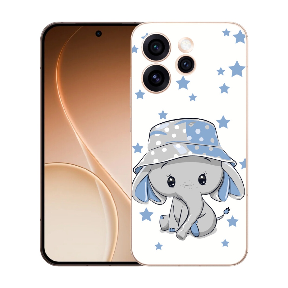 mmCase gél tok az Oppo Reno 15 Pro 5G-hez – kék elefánt