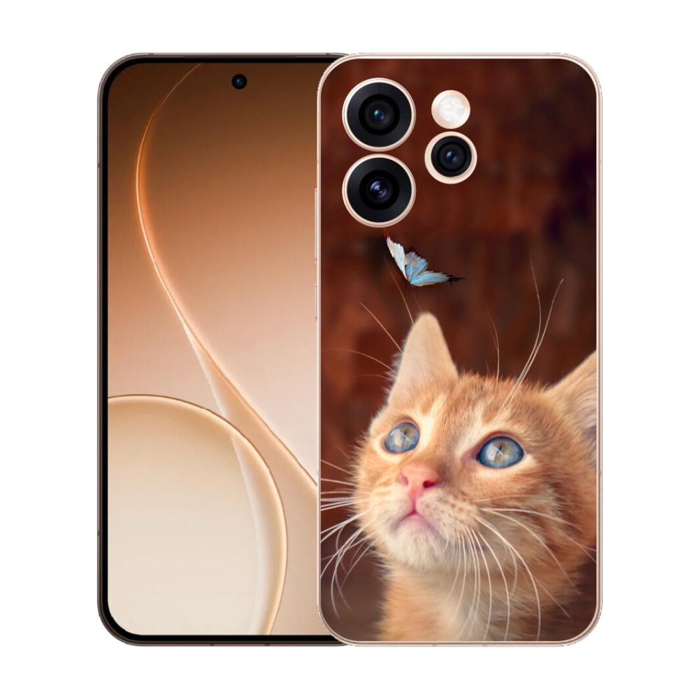 mmCase gél tok az Oppo Reno 15 Pro 5G-hez – pillangó és cica
