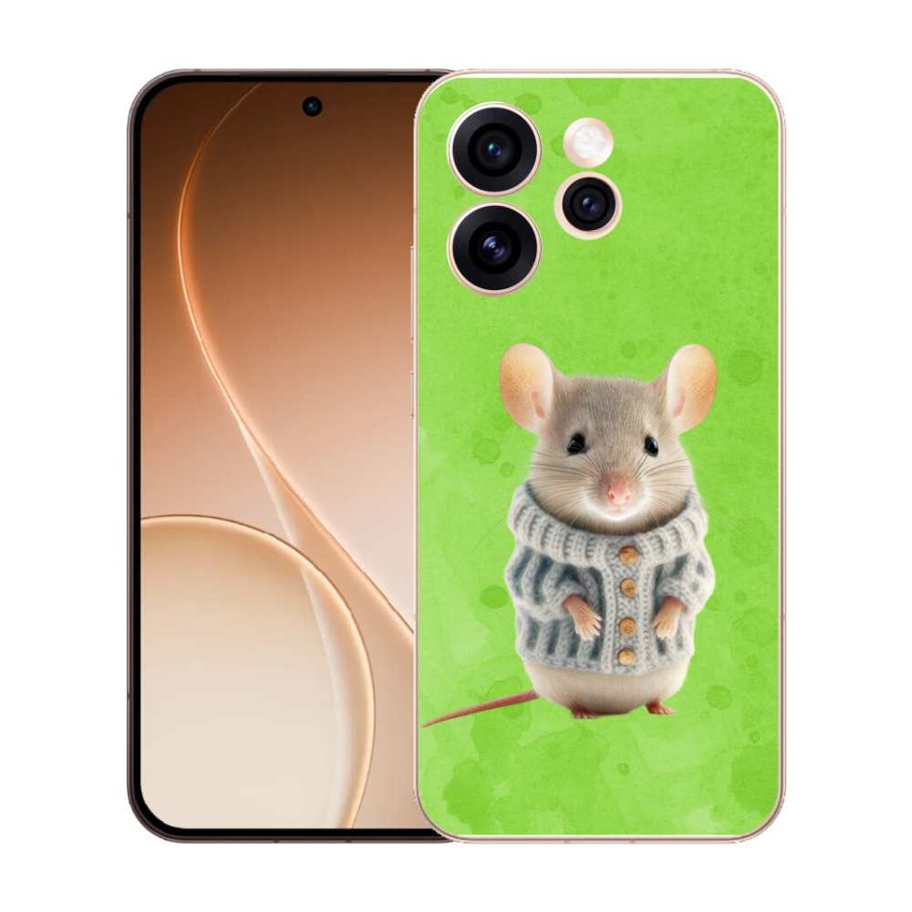 mmCase gél tok az Oppo Reno 15 Pro 5G-hez – egér pulóverben