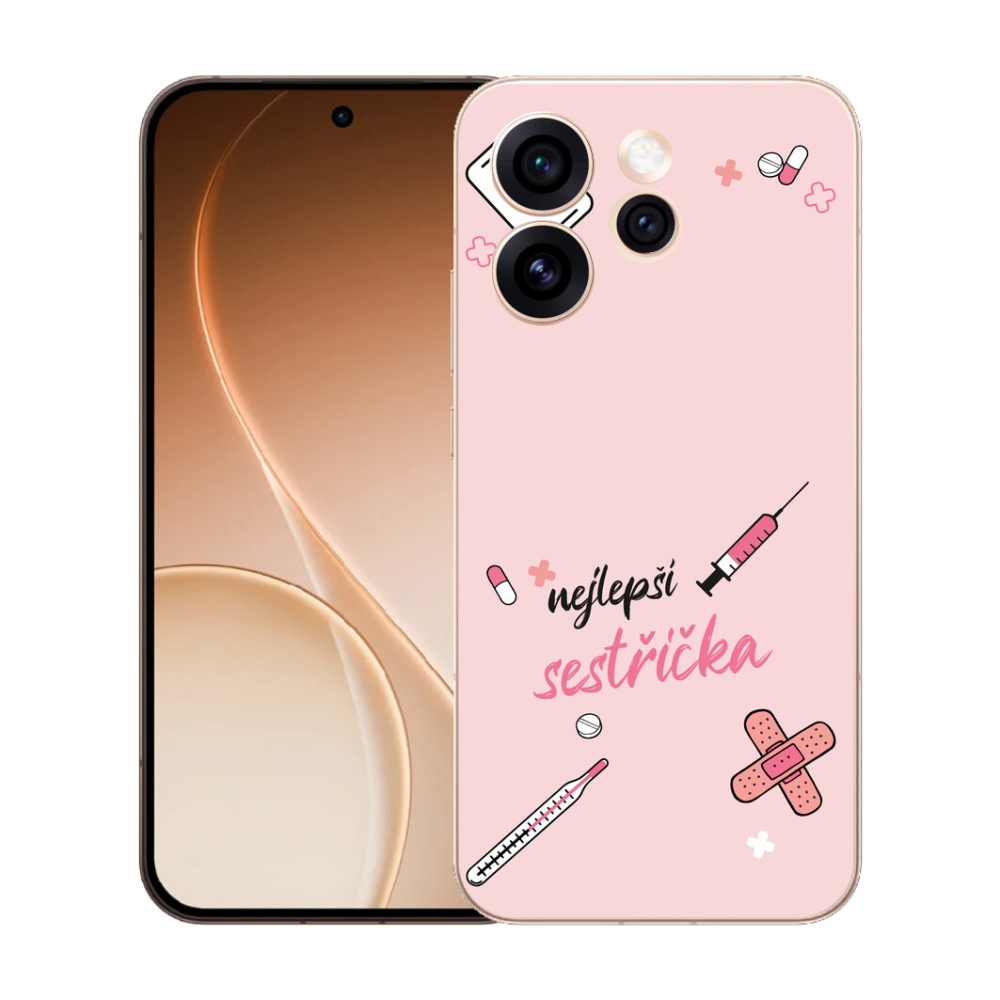mmCase gél tok az Oppo Reno 15 Pro 5G-hez – a rózsaszín háttér legjobb kiegészítője