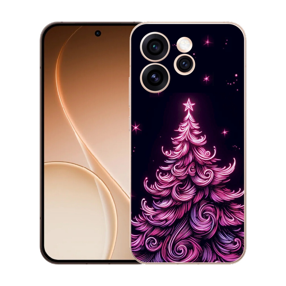 mmCase gél tok az Oppo Reno 15 Pro 5G-hez – neon karácsonyfa 2