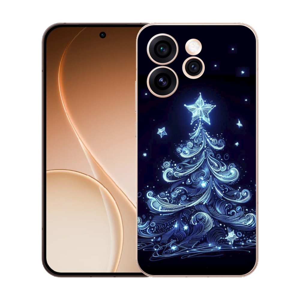 mmCase gél tok az Oppo Reno 15 Pro 5G-hez – neon karácsonyfa 4