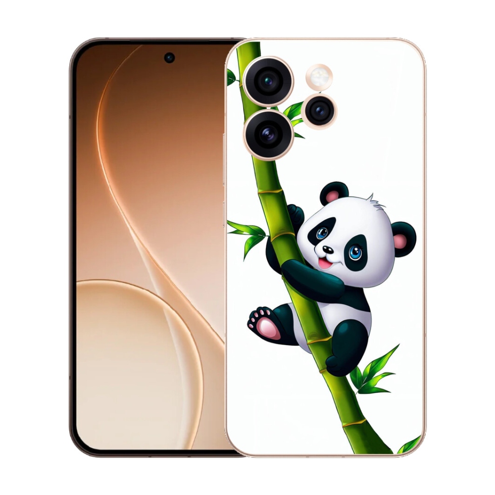 mmCase gél tok az Oppo Reno 15 Pro 5G-hez – panda bambuszágon