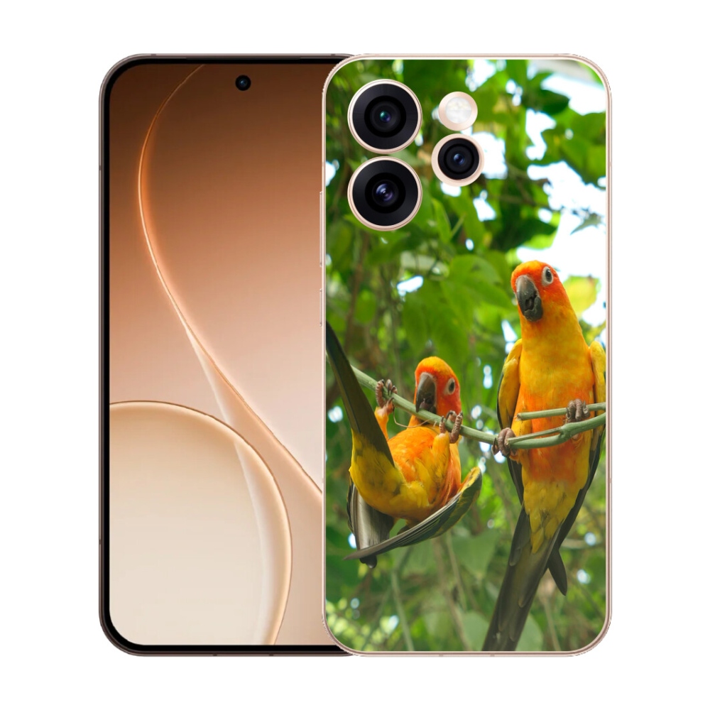 mmCase gél tok az Oppo Reno 15 Pro 5G-hez – papagájok és aratingák