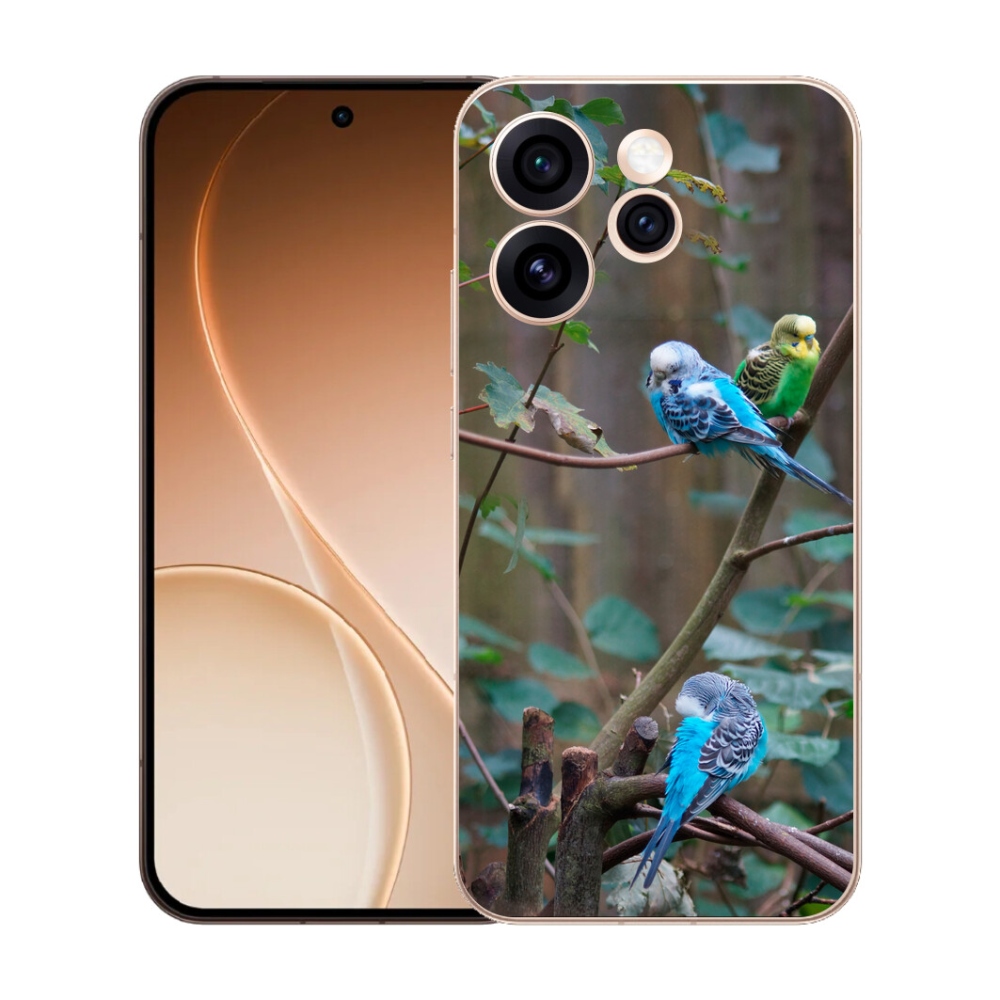 mmCase gél tok az Oppo Reno 15 Pro 5G-hez – papagájok egy ágon