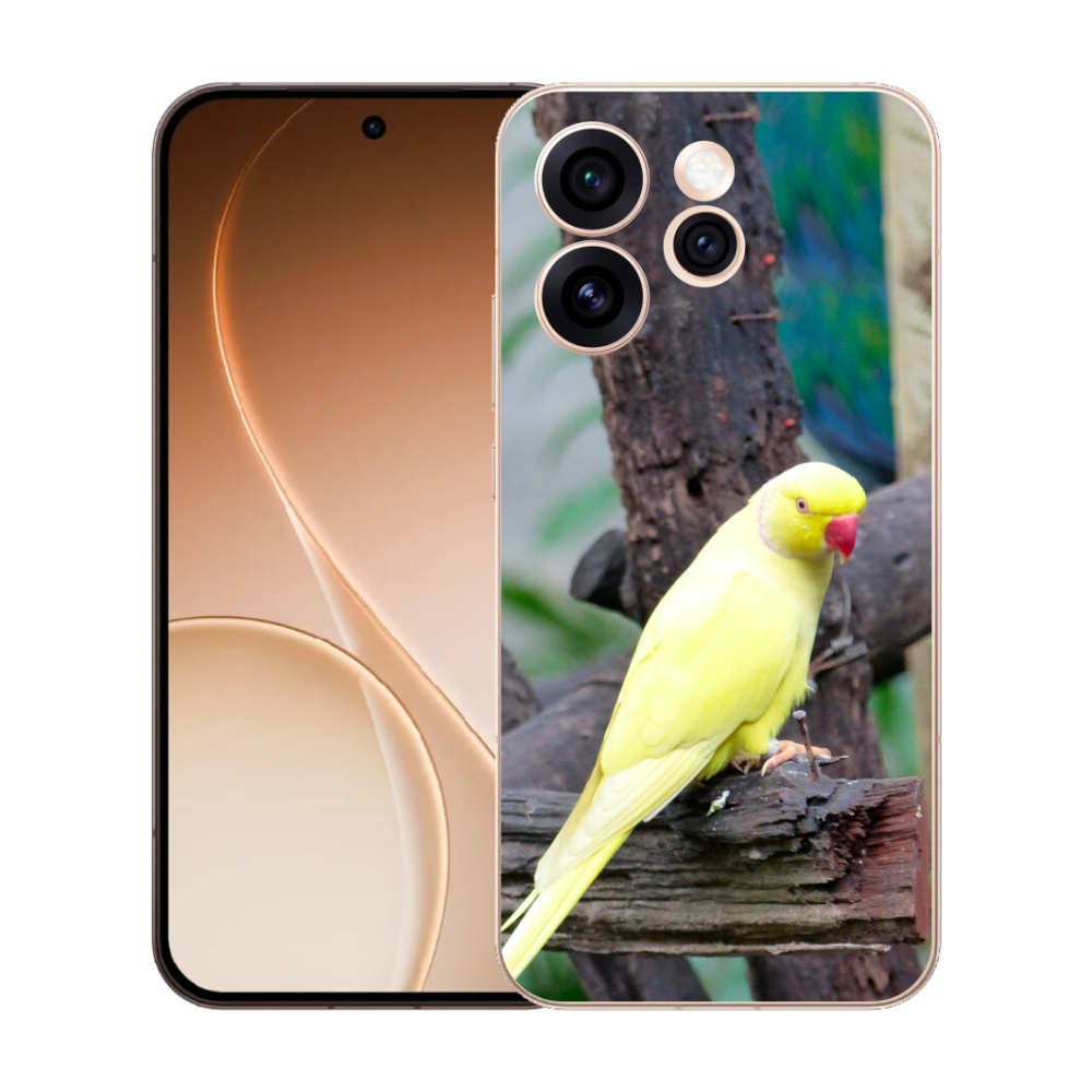 mmCase gél tok az Oppo Reno 15 Pro 5G-hez – sárga alexandri papagáj