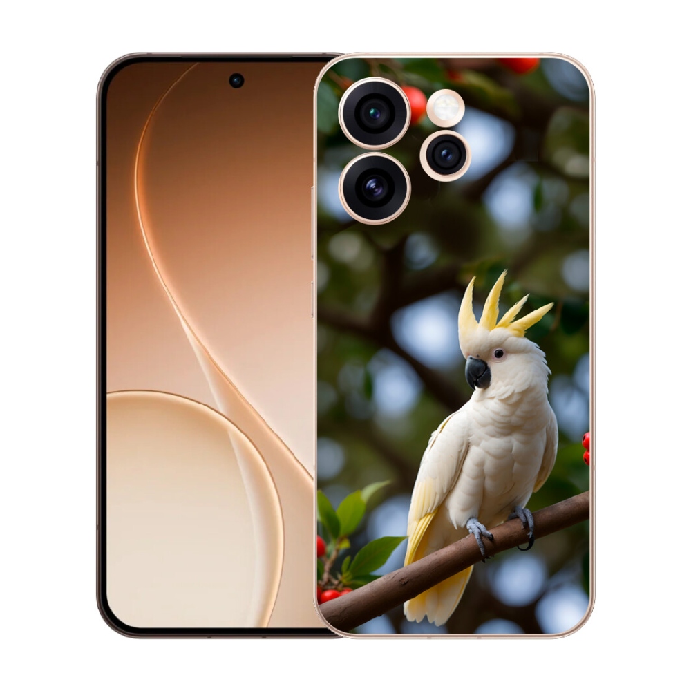 mmCase gél tok az Oppo Reno 15 Pro 5G-hez – kakadu papagáj 3