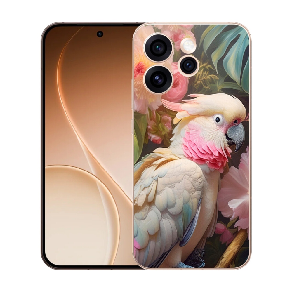 mmCase géltok az Oppo Reno 15 Pro 5G-hez – rózsaszín kakadu papagáj 2