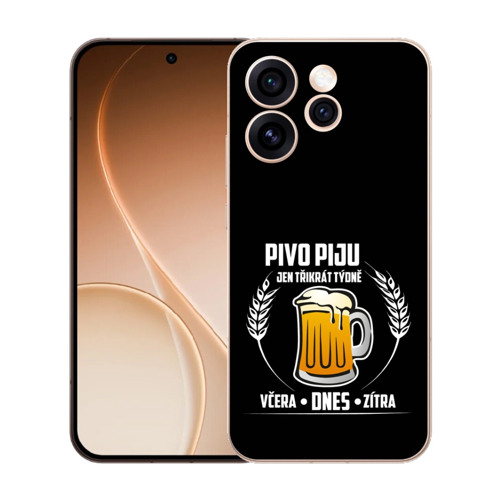 mmCase gél tok az Oppo Reno 15 Pro 5G-hez – sörös motívum, fekete háttér