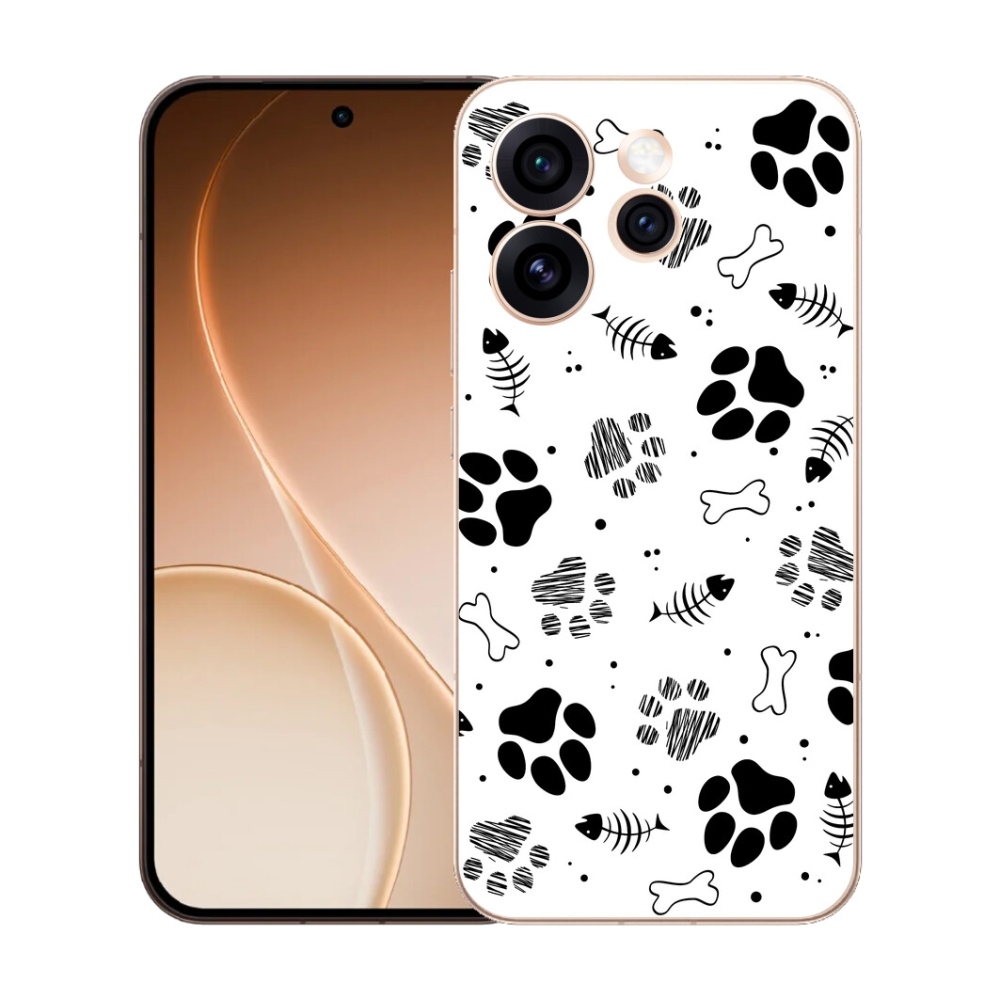 mmCase gél tok az Oppo Reno 15 Pro 5G-hez – kutyus mancsok 1