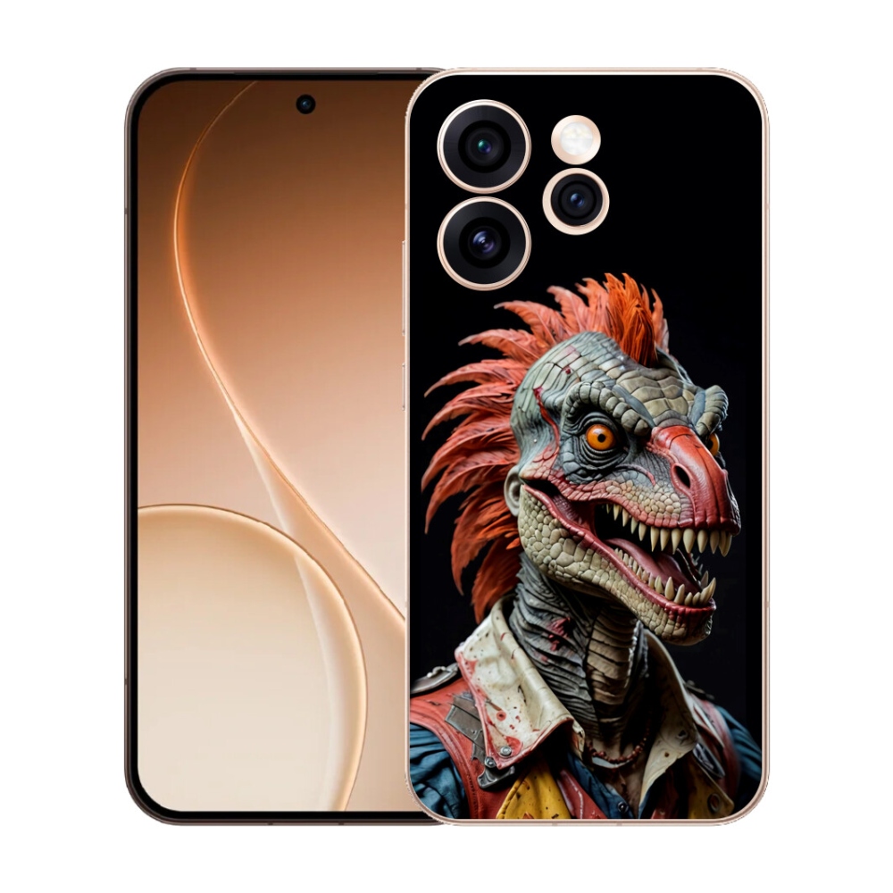 mmCase gél tok az Oppo Reno 15 Pro 5G-hez – punk dinoszaurusz