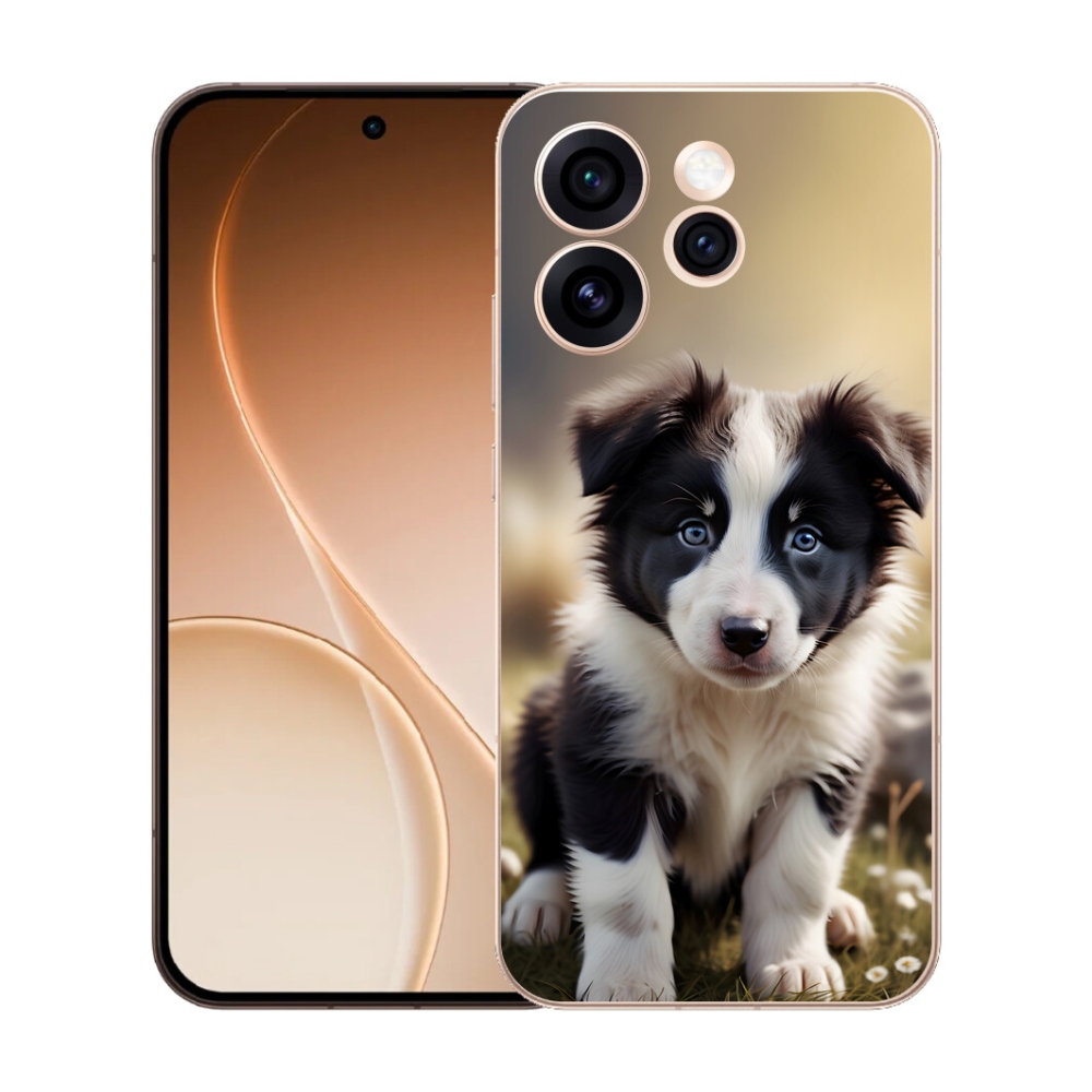 mmCase gél tok az Oppo Reno 15 Pro 5G-hez – aranyos border collie