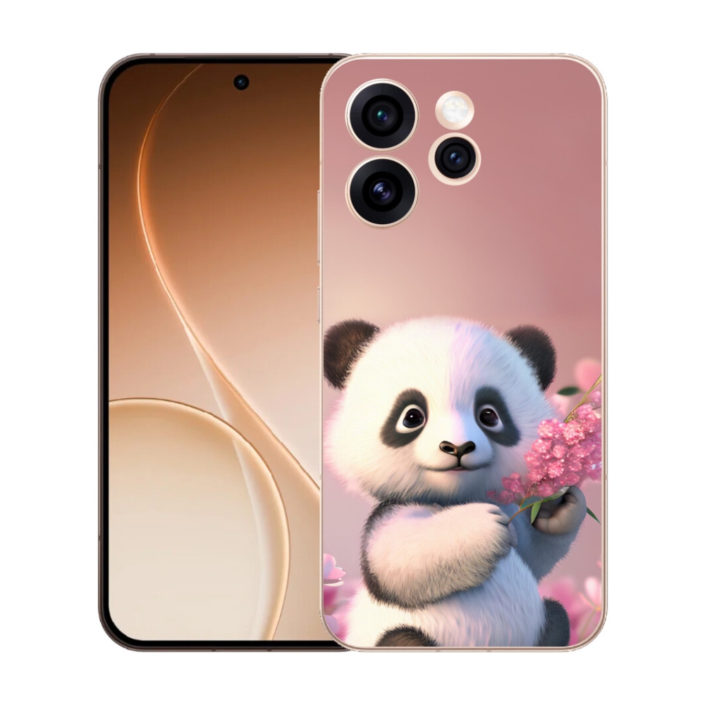 mmCase gél tok az Oppo Reno 15 Pro 5G-hez – aranyos panda