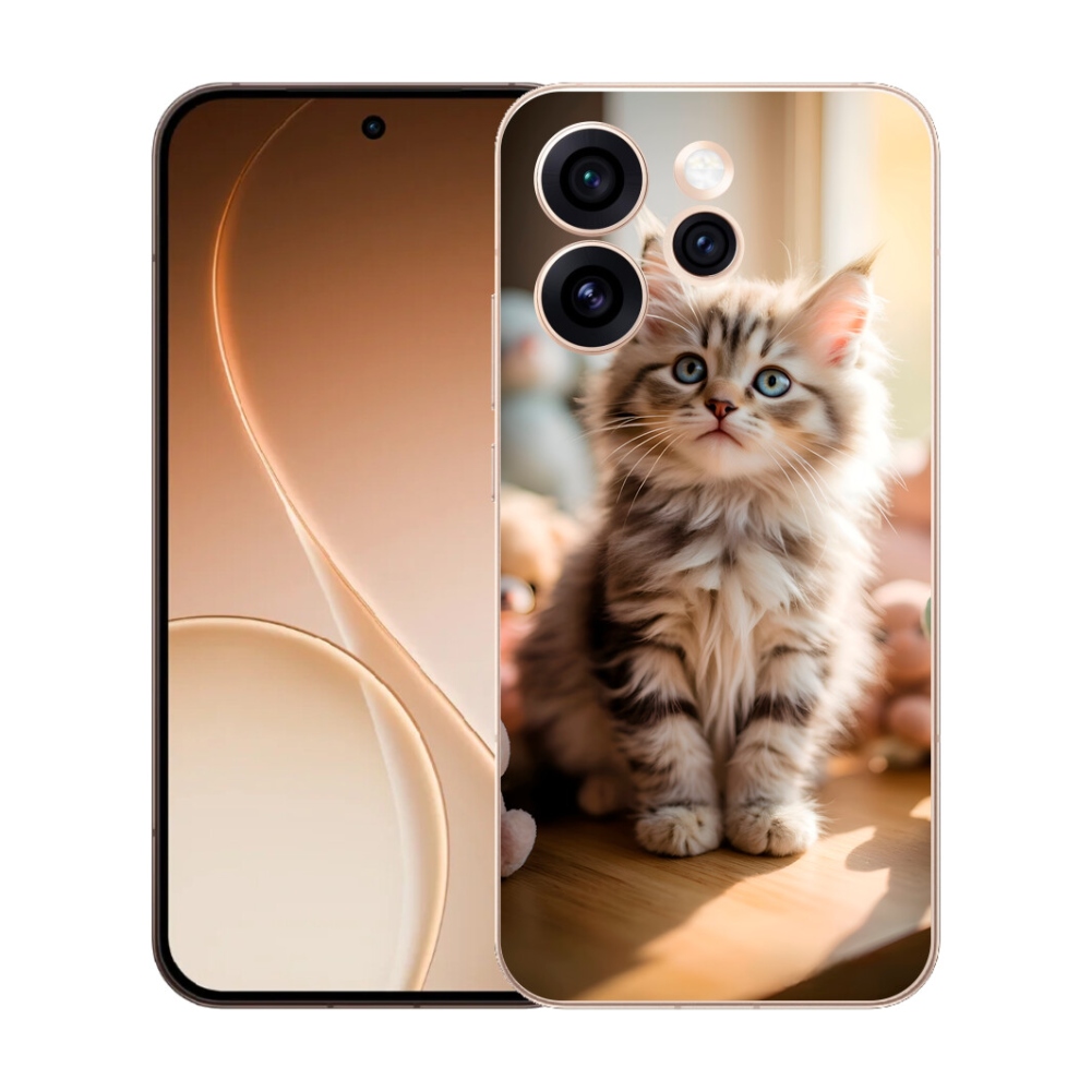 mmCase gél tok az Oppo Reno 15 Pro 5G-hez – aranyos cica 10