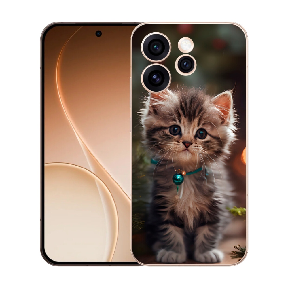 mmCase gél tok az Oppo Reno 15 Pro 5G-hez – aranyos cica 11