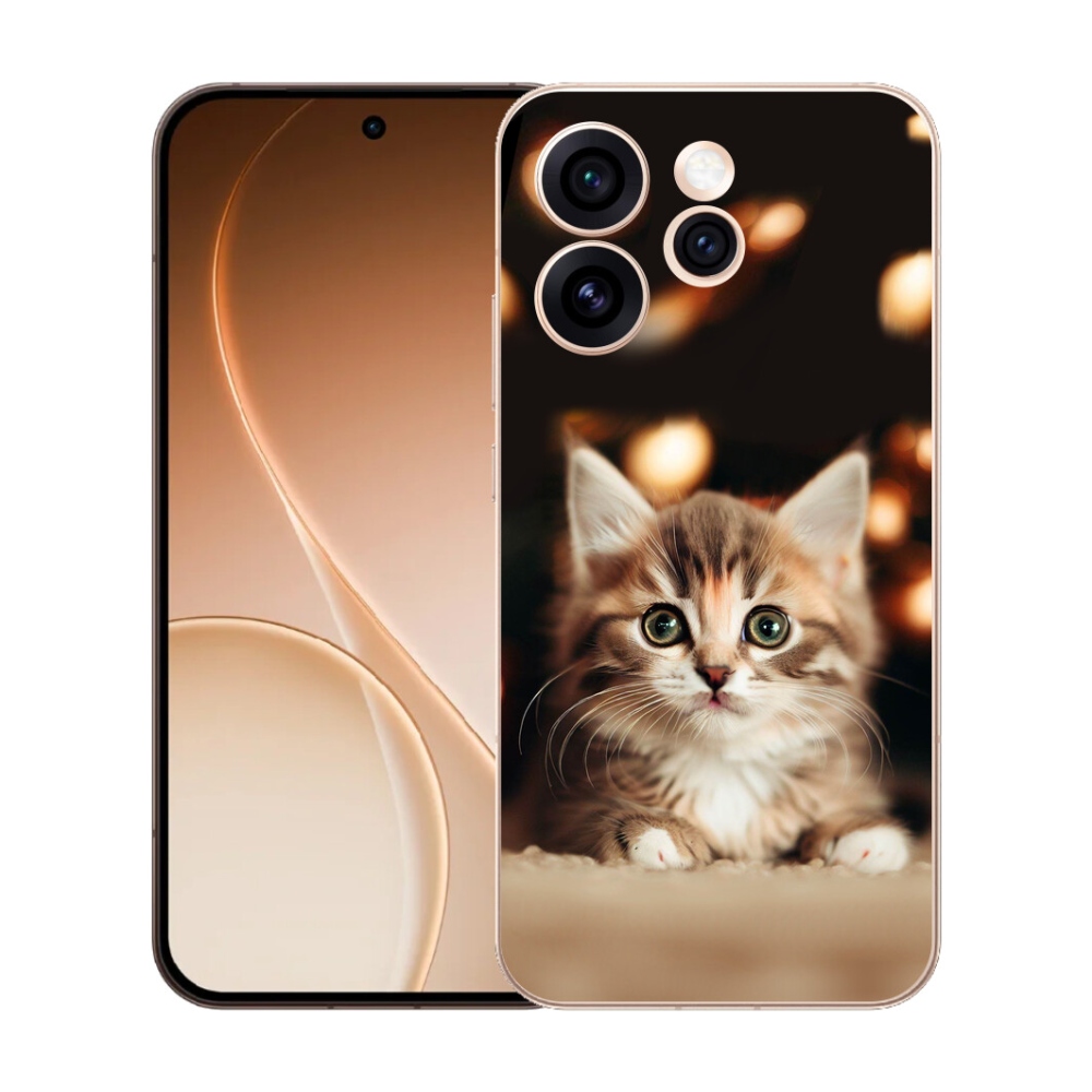 mmCase gél tok az Oppo Reno 15 Pro 5G-hez – aranyos cica 2