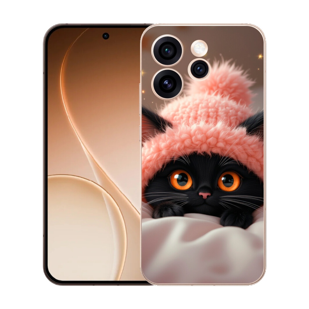 mmCase gél tok az Oppo Reno 15 Pro 5G-hez – aranyos cica 7