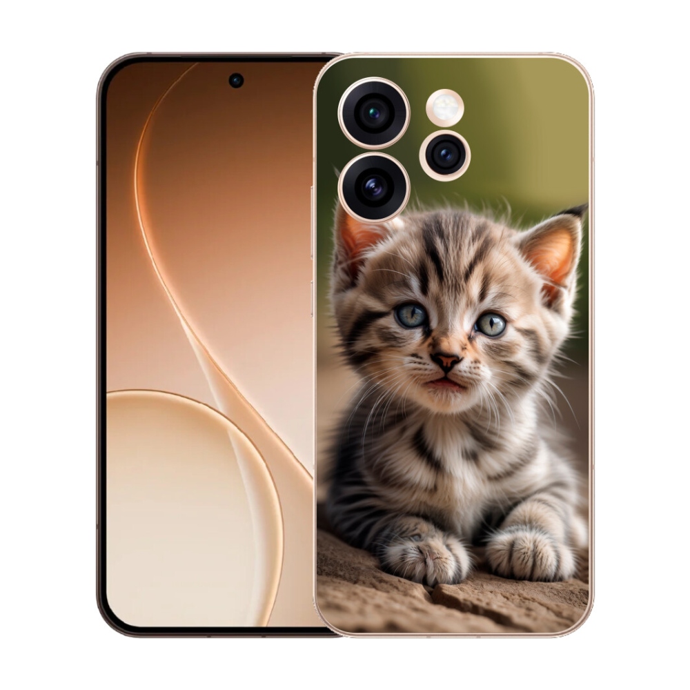 mmCase gél tok az Oppo Reno 15 Pro 5G-hez – aranyos cica 9