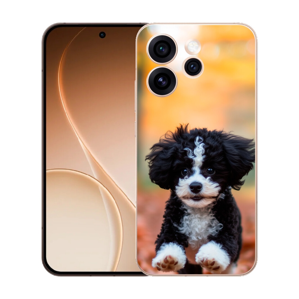 mmCase gél tok az Oppo Reno 15 Pro 5G-hez – aranyos kiskutya 2